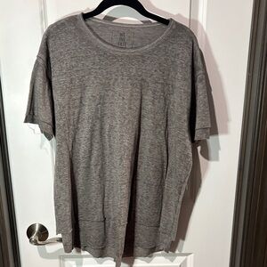 Free People Heather Gray Short Sleeve Tee